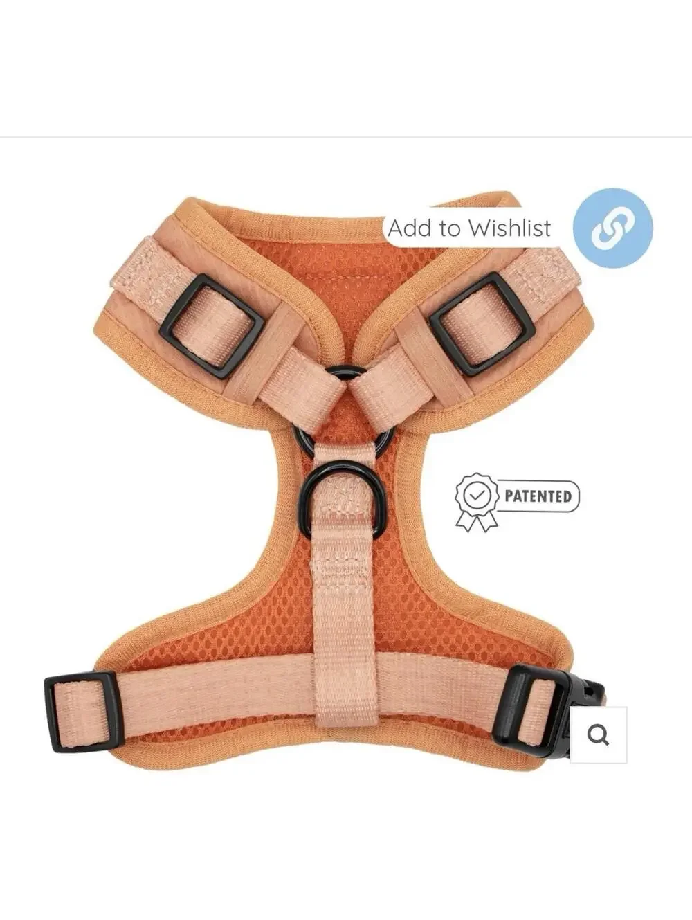 (RGB1) Sassy Woof Apple Cider Adjustable No-Pull Dog Harness Size Medium